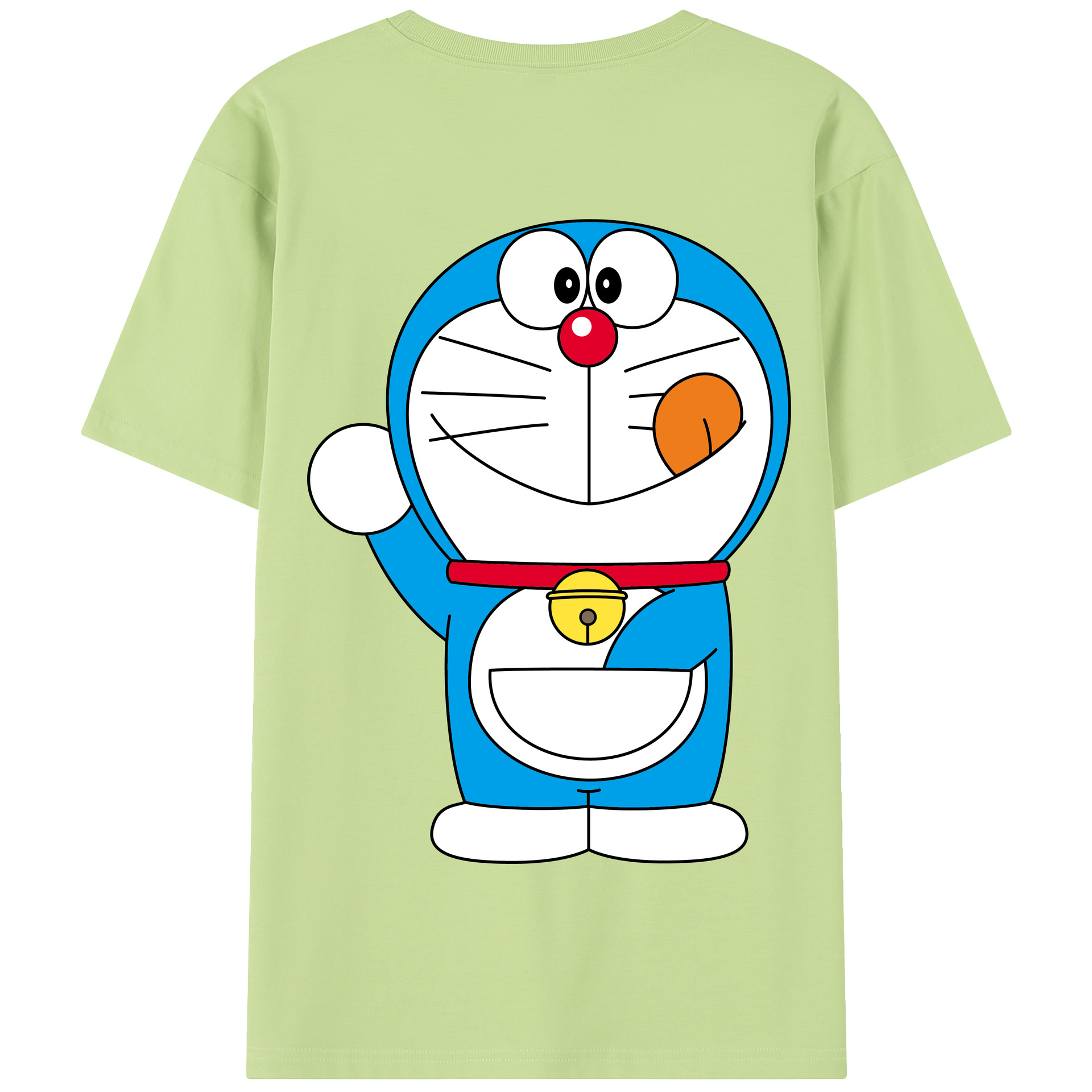 （画像用） ドラえもん Doraemon 綿100％半袖Tシャツ（背面プリント）